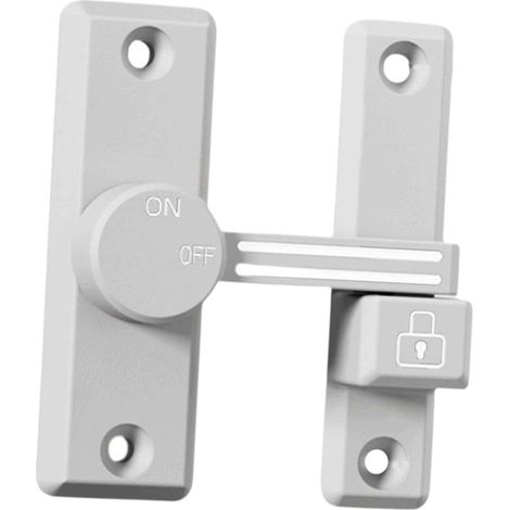 Ferme-porte lumineux avec verrou de sécurité pour porte jardin (1/5)