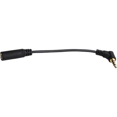 Micro-USB-Stecker auf 3,5-mm-Klinkenbuchse-Adapterkabel, 25,5 cm, schwarz (1/5)