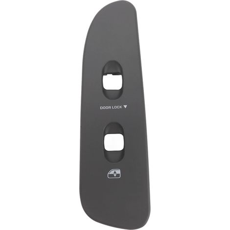 Couvercle de lunette de commutateur de fenêtre, gris foncé, protection anti-déformation, garniture de panneau de porte côté passager pour véhicule (1/5)