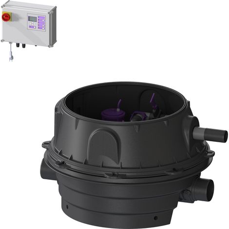 -Rückstauhebeanlage Ecolift XL Duo, 1 mot. Klappe, SPF 1400-S1, Konus