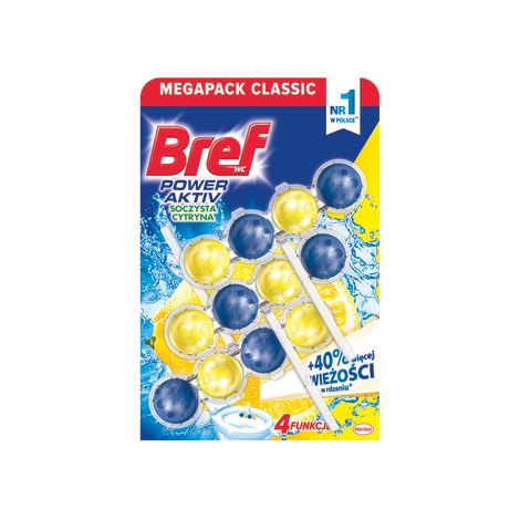 Blocchetto per WC al limone 3x50 g Power Active bref