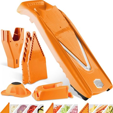 1 Coupe-Légumes Mandoline,7 Pièces,Acier Inoxydable,10 Épaisseurs,Cuisine Professionnelle (1/5)