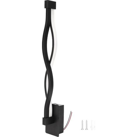 Moderne, wellenförmige LED-Wandleuchte, dekorative Beleuchtung für Flur oder Nachttisch, warmweiß, AC85-265V (1/5)