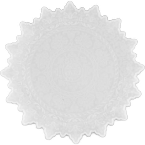 Moule silicone pour plateau de fruits motif mandala MD3465, réutilisable et facile à nettoyer, moule DIY pour assiette décorative artisanale. (1/5)