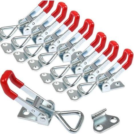 Loquet à bascule réglable 8Pcs – Capacité de rétention 165KG – Fer galvanisé avec traitement antirouille – Poignée antidérapante - GH-4001 (1/5)
