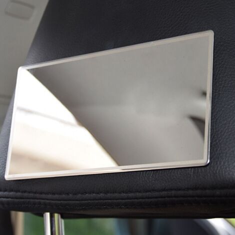 Miroir de maquillage de voiture miroir cosmétique de voiture miroir de vanité de voiture miroir de ombrage fournitures d'automobile 15x8cm (1/5)