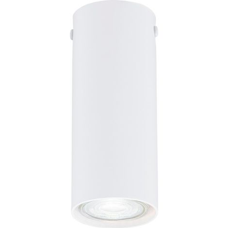 Spot plafond blanc rond 15 cm GU10 8W TECNO Emibig (1/5)