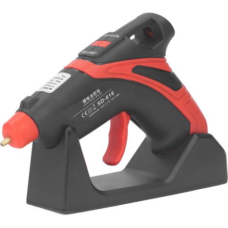 Pistolet à colle chaude sans fil avec batterie au lithium, diamètre de 6,7 à 7,3 mm, pour le bricolage et les loisirs créatifs. (1/5)