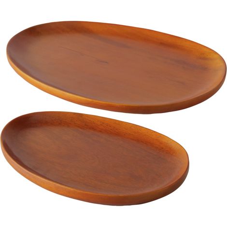 Tabletts aus Holz TORIN, 20-29 cm, 2er-Set (1/5)