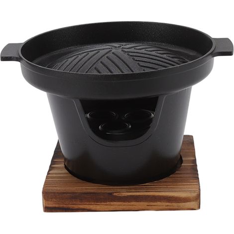 Mini barbecue portable antiadhésif et sans fumée, idéal pour le camping, les pique-niques et la maison (HN BBQ18A) (1/5)