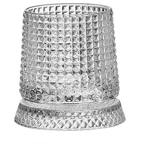 Verre à whisky rotatif, verres en cristal style Old Fashioned, verres tournants compatibles avec le whisky, cadeau unique pour hommes, papas et amateurs de whisky (1/5)