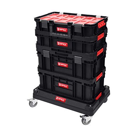 Qbrick – Chariot d'atelier mobile 7 modules – Capacité 100 kg – Dimensions 595 x 395 x 395 mm – Pour outils et matériaux de construction