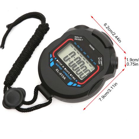 Chronomètre Étanche pour Natation avec Compte à Rebours et Calendrier - Idéal Course et Entraînement Sportif