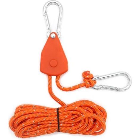 4pcs Paracorde Corde en Nylon, 4mm x 4m Corde de Tente Réfléchissante avec Tendeurs Corde de Survie Tout Usage (1/4)