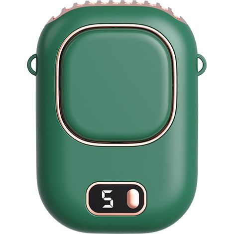 Mini ventilateur portable se fixant à la taille – rechargeable par USB, convient à une utilisation au bureau et en extérieur (1/5)