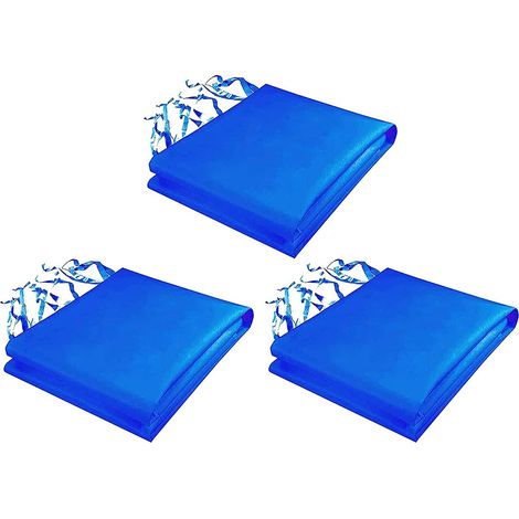 Paroi latérale de la tente 3PCS, panneau latéral d'ombrage instantané pliable pour l'extérieur, à l'exclusion du support et de l'auvent en tissu, 23m, bleu (1/5)