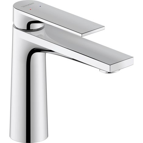 Mitigeur monocommande de lavabo, Robinet lavabo, Taille M (hauteur de sortie 122 mm), lavabo salle de bain, Robinet salle bain, Robinet, robinetterie, chromé (1/5)
