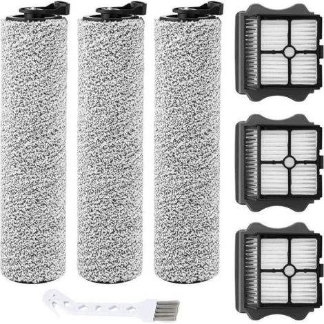 Accessoires pour autolaveuse de sol - 3 filtres - 3 rouleaux brosses - Compatibles IFLOOR PLUS (1/3)