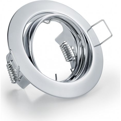 JURA FARETTO DA INCASSO ROTONDO ORIENTABILE CROMATO D. 8,3CM ATTACCO GU10 (1/4)