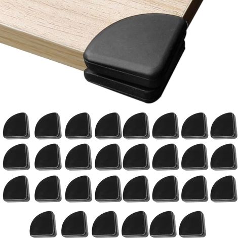 Protecteur d'angle pour Meubles Rembourrés Bébé, Pack De 30 Protections d'angle De Sécurité Enfant, Noirs Silice Protection Angle Bebe, pour Protection Contre Les Chocs Coins Table Meubles (Noir) (1/5)