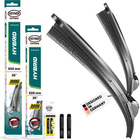 HEYNER® Scheibenwischer für SEAT ALTEA (03.2004 - 07.2015) HYBRID Flachbalkenwischer