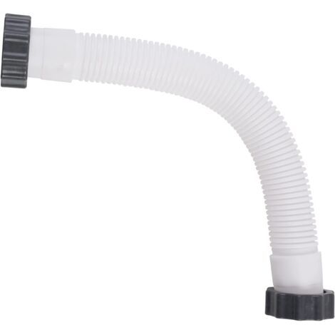 Sollbry Tuyau flexible de rechange pour filtre de piscine, tuyau de pompe de piscine, tuyau d'aspiration, blanc, 40,6 cm (1/5)
