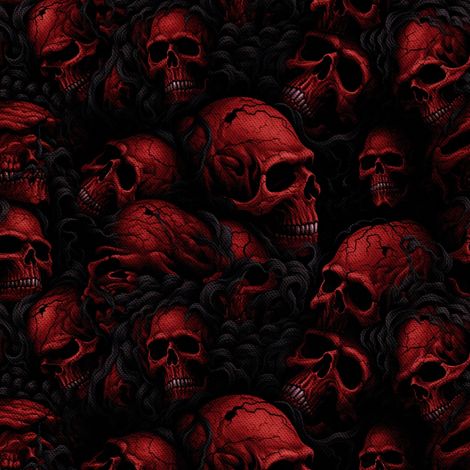 Tela decorativa para exteriores Oxford - Motivo de calavera I DX4742 (1/5)