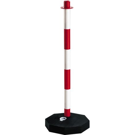Colore Onnina Segnaletica Bianca Rosso con Base Riempibile H. Cm 90 10