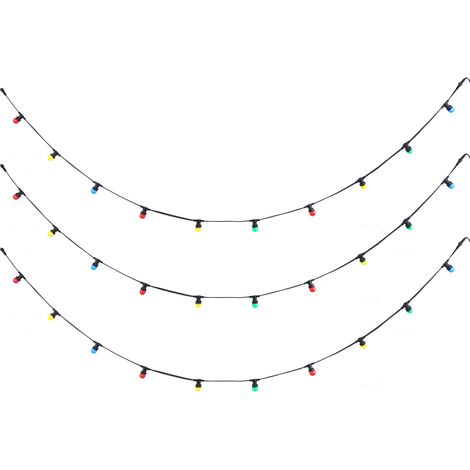 QAZQA Guirnalda de luces conectable negra con enchufe, 14m, 30 (1/5)