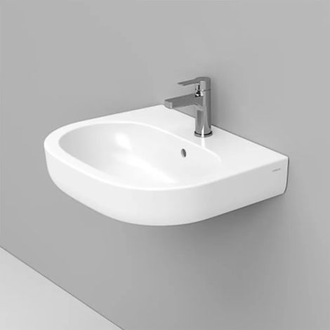 Lavabo sospeso 60x48 cm linea Mirto con troppo pieno e foro rubinetto (1/4)