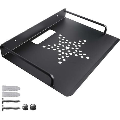 Router Wall Shelf Projector Wall Router 26x20.5cm for TV Accessories such as Modem/DVD Player, Cable Boxes, Hi-Fi Receivers, Color (1/5)