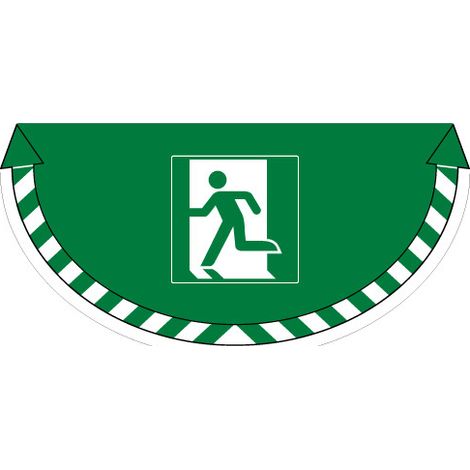 ADHESIF SOL ANTIDERAPANT SIGNALISATION SORTIE DE SECOURS (G1367)