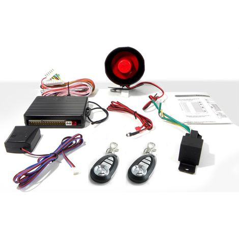 Trade Shop - Alarma Antirrobo Universal Coche Furgoneta Camper Caravana 2 Mandos A Distancia - (1/3)