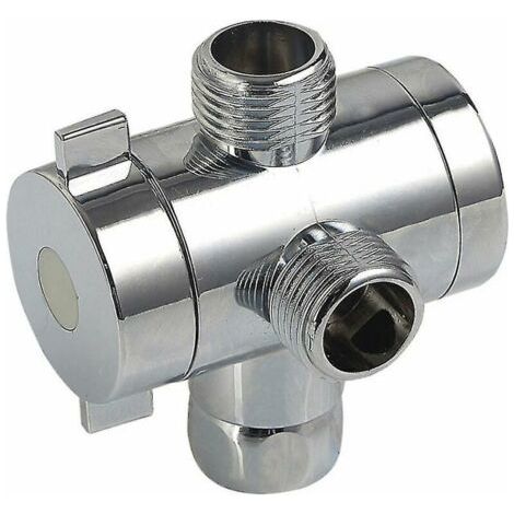 Adaptateur en T à 3 voies pour mitigeur bain-douche, connecteur de vanne d'inverseur, 11 (1/4)