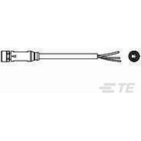 TE Connectivity 1-2273007-1 Sensor-/Aktor-Steckverbinder, konfektioniert M8 Buchse, gerade 1.50 m Po