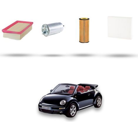 Kit tagliando 4 filtri compatibile con Vw New Beetle / Cabrio 1.9 TDI 77kw Dal 2005 al 2010 (1/5)