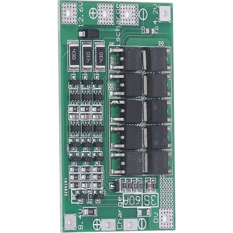 Carte protection batterie lithium 3S 12.6V 60A module équilibrage charge décharge BMS avec dissipateur aluminium (1/5)