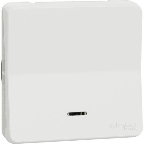 Mureva Styl - Interruttore a tirante luminoso a LED - componibile - IP55 - IK08 - bianco - SCHNEIDER ELECTRIC - MUR39024 (1/2)