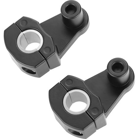 Accessoires universels pour motos de 22 mm ou 28 mm, clips de guidon CNC, rehausseurs de guidon pour Suzuki, Yamaha, Honda, Kawasaki et BMW (noir). (1/5)