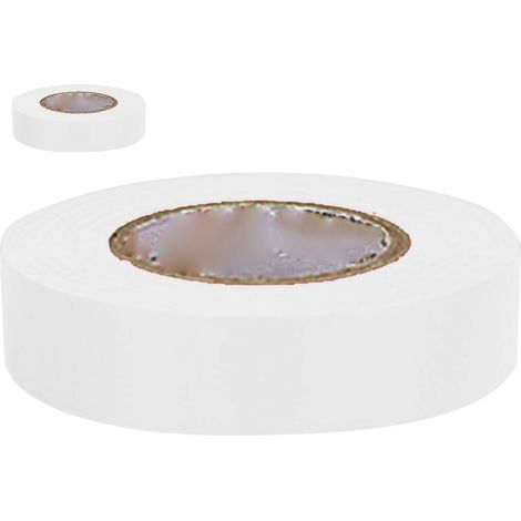 Ruban isolant universel en PVC pour applications électriques, résistant à la haute tension (600 V), fournitures industrielles, blanc, 1600 (20 mètres) (1/5)