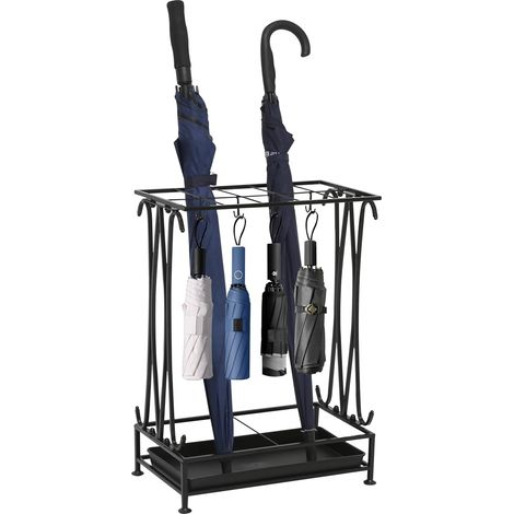 Umbrella Stand Indoor Entryway, Umbrella Holder Outdoor, Umbrella Rack, Metal, Black (1/5)