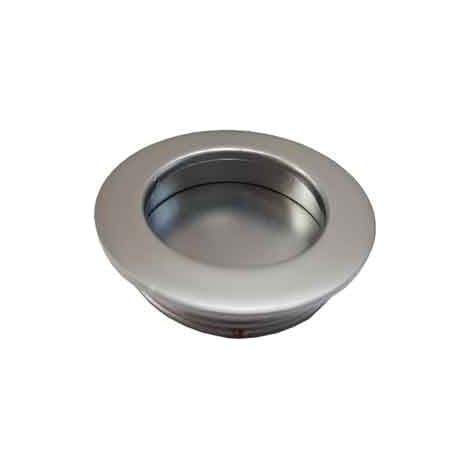 MANIGLIA AD INCASSO PER PORTE SCORREVOLI TONDA Ø 40 mm - Cromo opaco