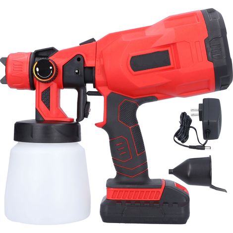 Pistolet de peinture électrique sans air, kit pulvérisateur à main 110V prise US, pour meubles, voiture, clôture et rampe, 400W, aérographe à haute efficacité, ensemble complet. (1/5)