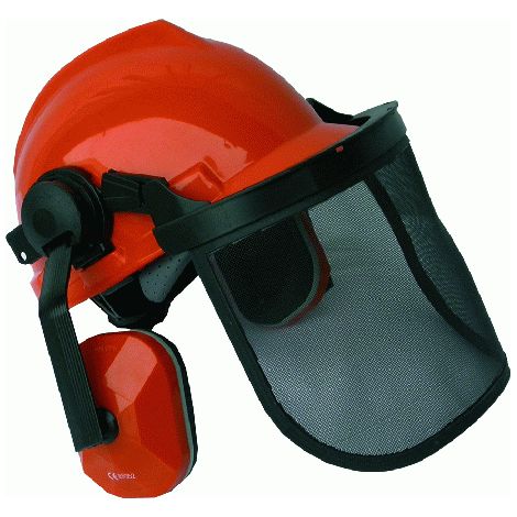 bouclier avec casque et A couteurs pour bAcheron aux normes ce visiA re visiA res casques