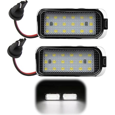 Éclairage Plaque Immatriculation LED Focus MK2/MK3 Fiesta MK6 XF 6500K Blanc Étanche Remplacement Ampoule (1/5)