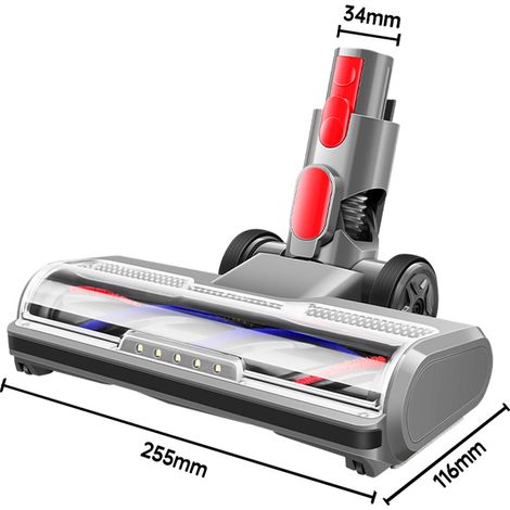 Compatible avec les têtes de brosse à entraînement direct pour tapis et sols des aspirateurs Dyson V7, V8, V10, V11 et V15 (1/4)