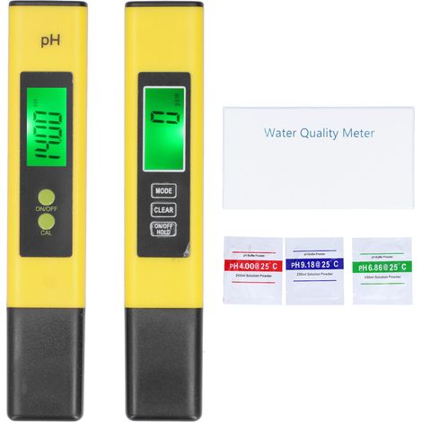 PH02SL Jaune - Testeur 3 en 1 pH/EC/Température, Stylo de Précision 0,01pH ±2%, Lecture Haute Exactitude, A2 (1/5)