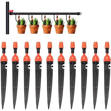10 PCS Arrosages Automatique Goutte à Goutte Micro Asperseur Arrosage Système D'Irrigation Réglable Kit (1/5)