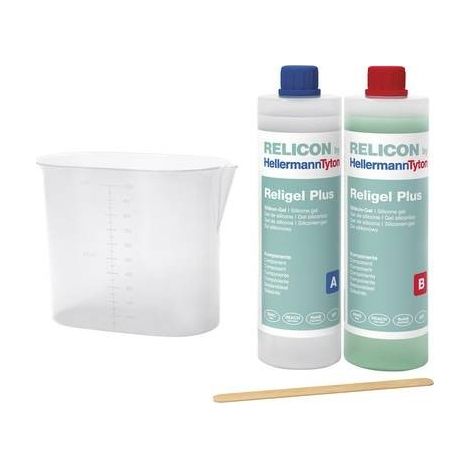 HellermannTyton  435-00752 Religel Plus 1000ml-SIG-CL/GN Gel bicomponente Contenuto: 1 pz.
