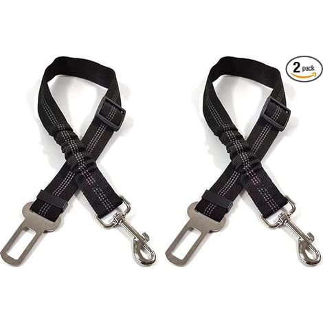 Ceinture Chien Voiture, Harnais, Ceinture Securite avec Absorption des Chocs et Mousqueton pour Type de Voiture pour Chiens et Chats (1/5)
